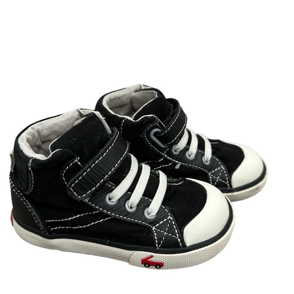 See Kai Run High Top Dane Black/White